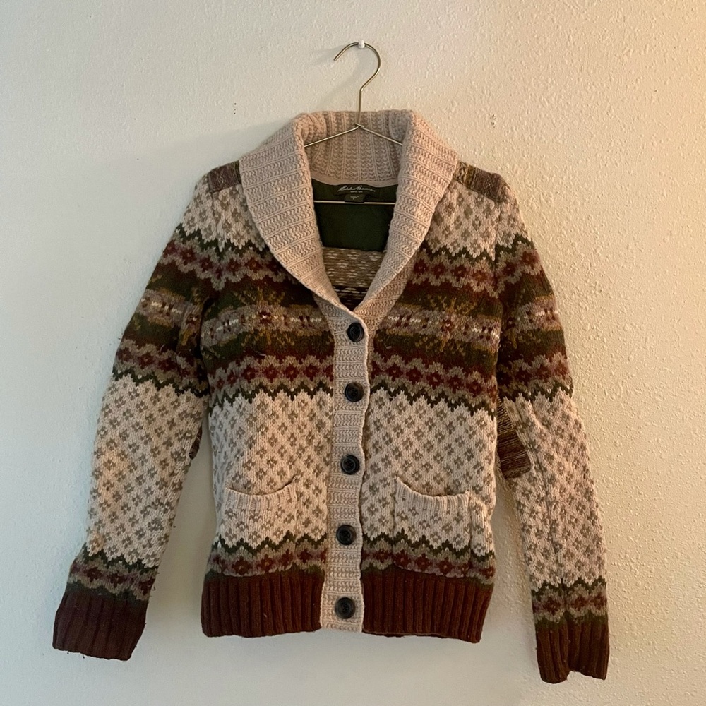 [EDDIE BAUER] WOOL SWEATER